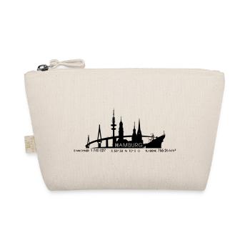 Hamburg Skyline - Bio-Täschchen - Natur - Vorne
