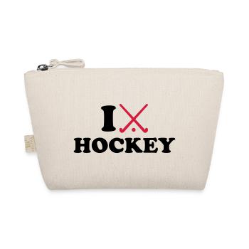 I love Field hockey - Organic Pouch - nature - Front