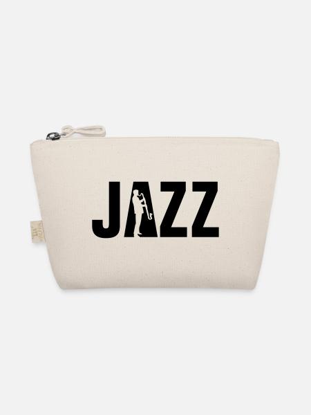 jazz_bass_klarinette_spieler_092013_a_1c - Bio-Täschchen - Natur