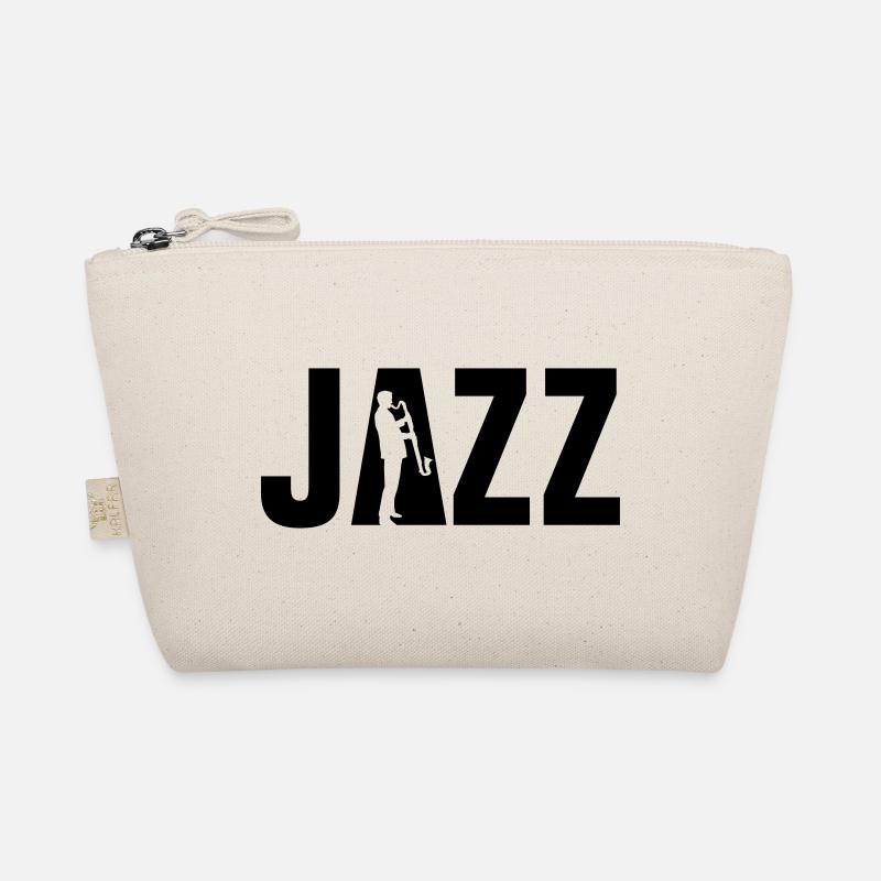 jazz_bass_klarinette_spieler_092013_a_1c - Bio-Täschchen - Natur