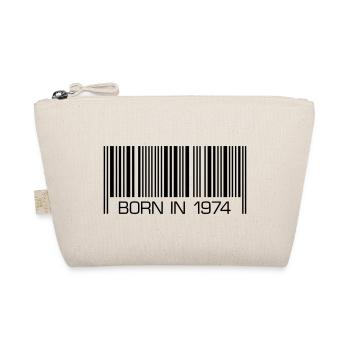 Barcode 1974 Born in 1974 40. Geburtstag Party - Bio-Täschchen - Natur - Vorne