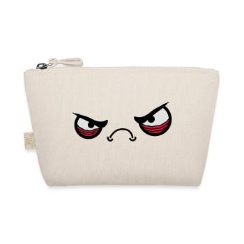 Angry Face - Organic Pouch - nature - Front