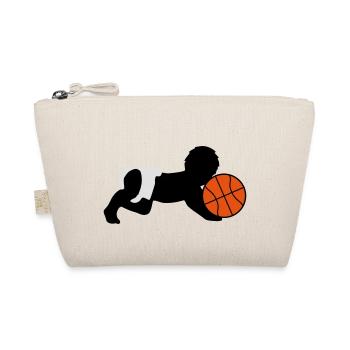 Born To Play Basketball Baby - Organic Pouch - nature - Front