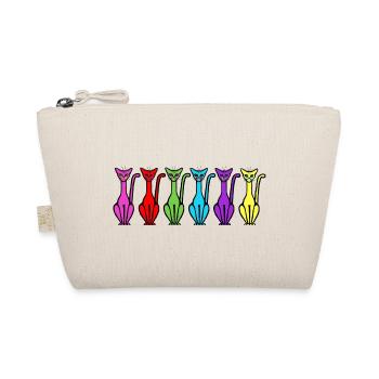 6 chats assis face - Trousse biologique - nature - Devant