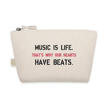 Music Is Life - Organic Pouch - nature - Front