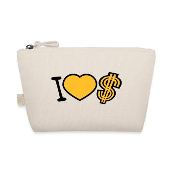 coeur dollar j'aime amour symbole signe argent riche - Trousse biologique - nature - Devant