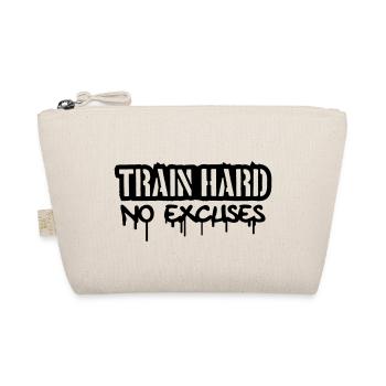 Train Hard No Excuses Logo - Bio-Täschchen - Natur - Vorne