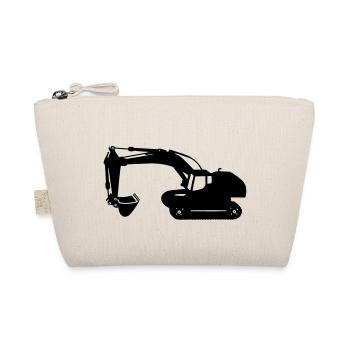 digger backhoe excavator machine - Organic Pouch - nature - Front