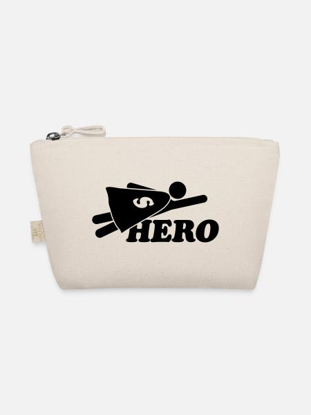 Super Hero Man - Organic Pouch - nature - Front
