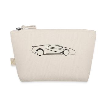 Cabrio PS Roadster Sportwagen Tribal - Bio-Täschchen - Natur - Vorne