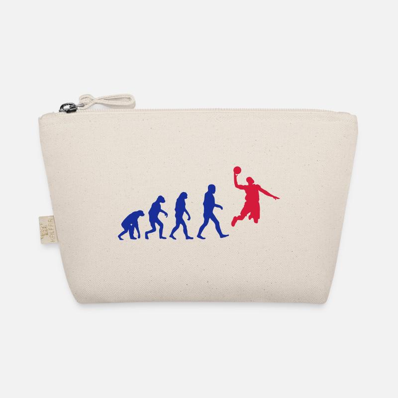 Basketball evolution logo - Organic Pouch - nature