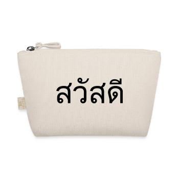 Thai Sprache Begrüßung - Bio-Täschchen - Natur - Vorne