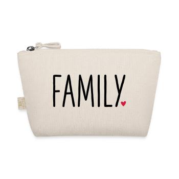 Family Heart - Gift Partner Look Child love - Organic Pouch - nature - Front