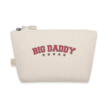 Father's day logo Big Daddy hero dad Vater - Organic Pouch - nature - Front