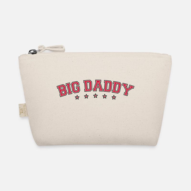 Logo Vatertag Big Daddy Held Papa Vater Bio-Täschchen