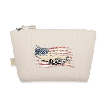 Cadillac America Car Old Vintage Car USA Vintage Car - Organic Pouch - nature - Front