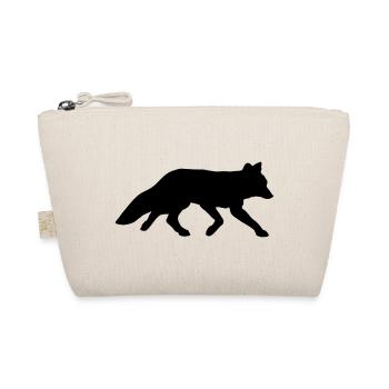 rotfuchs red fox clever schlauer smarter wildnis - Organic Pouch - nature - Front