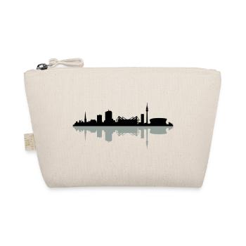 Skyline Dortmund Schatten - Bio-Täschchen - Natur - Vorne