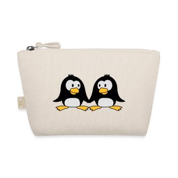 2 amateurs de mignons pingouins en amour couple am - Trousse biologique - nature - Devant