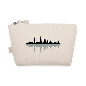Skyline Halle Schatten - Bio-Täschchen - Natur - Vorne