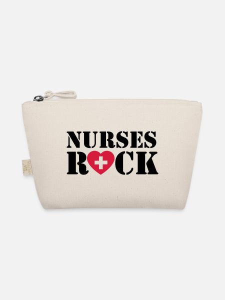 Nurses Rock - Organic Pouch - nature - Front