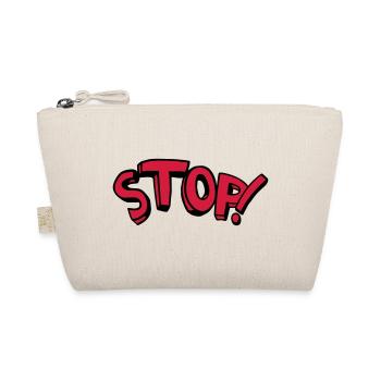Stop standing remain comic saying - Organic Pouch - nature - Front