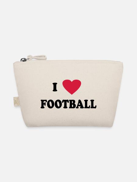 I Love Football - Trousse biologique - nature - Devant