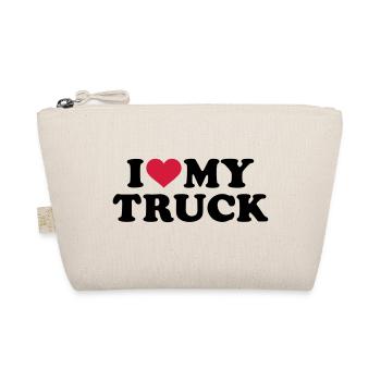 I love my Truck - Organic Pouch - nature - Front