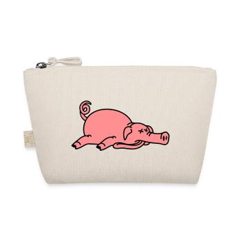 Dead pig on the floor - Organic Pouch - nature - Front