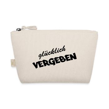 gluecklich_vergeben - Bio-Täschchen - Natur - Vorne