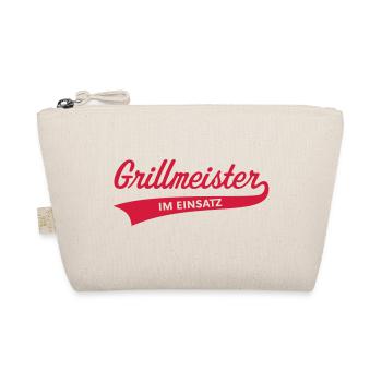 Grillmeister Im Einsatz (1C) - Bio-Täschchen - Natur - Vorne