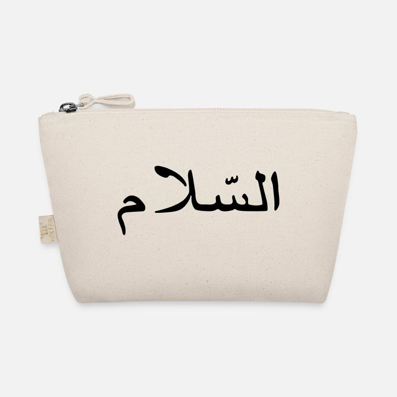 paix citation islam écriture calligraphique arabe - Trousse biologique - nature