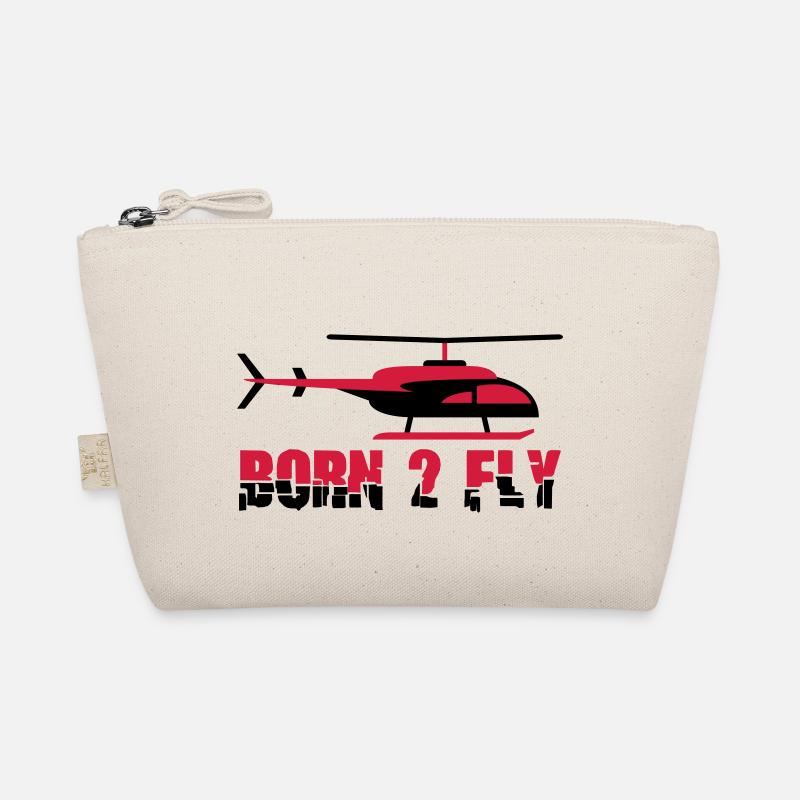 Born to Fly Cool Heli Design Organic Pouch
