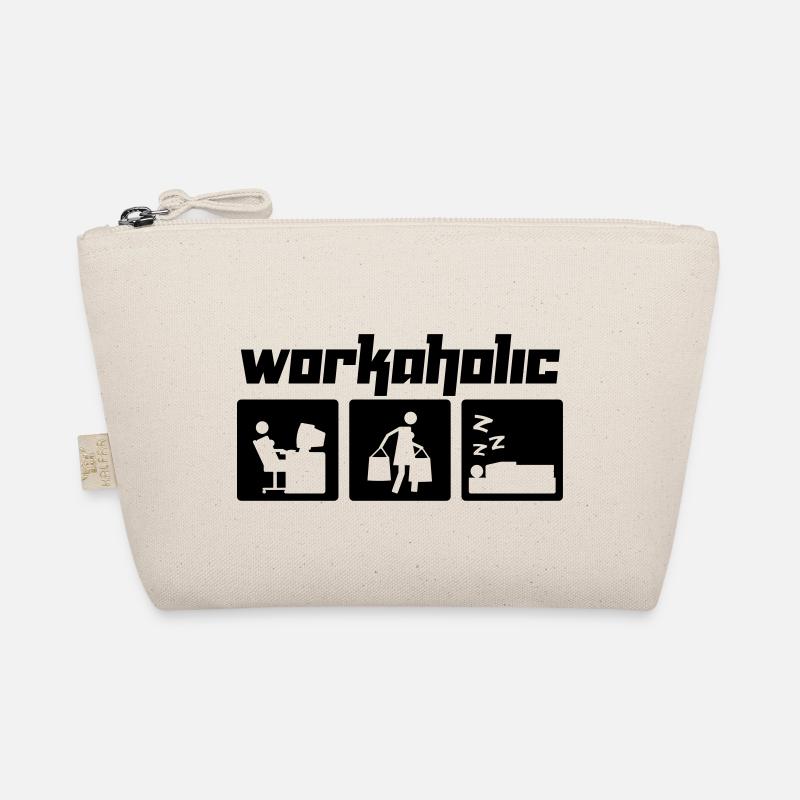 Workaholic (Vektor) - Bio-Täschchen - Natur