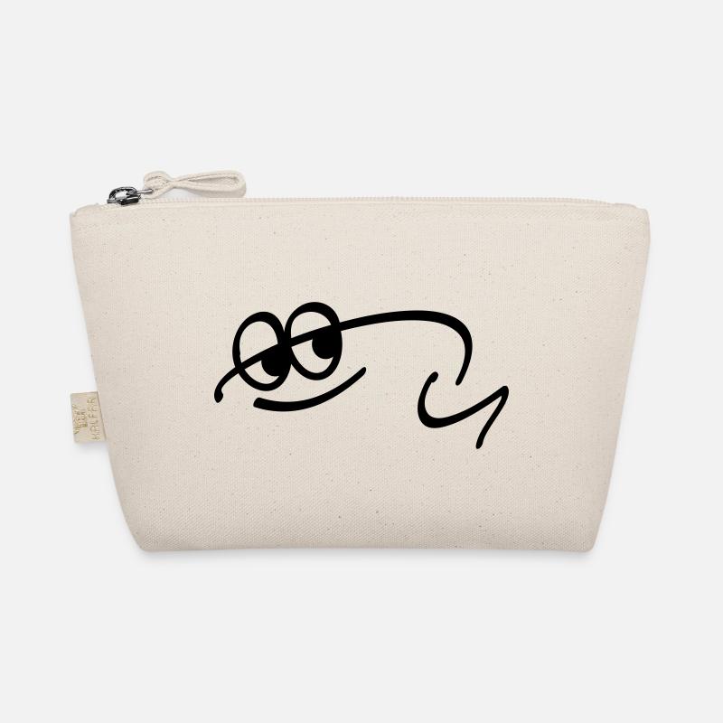 abstract frog Organic Pouch