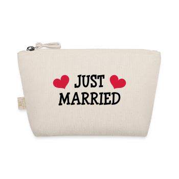 Just Married - Wedding - Bio-Täschchen - Natur - Vorne