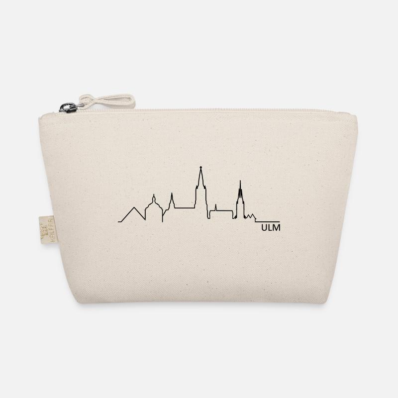 Skyline Ulm Silhouette - Bio-Täschchen - Natur