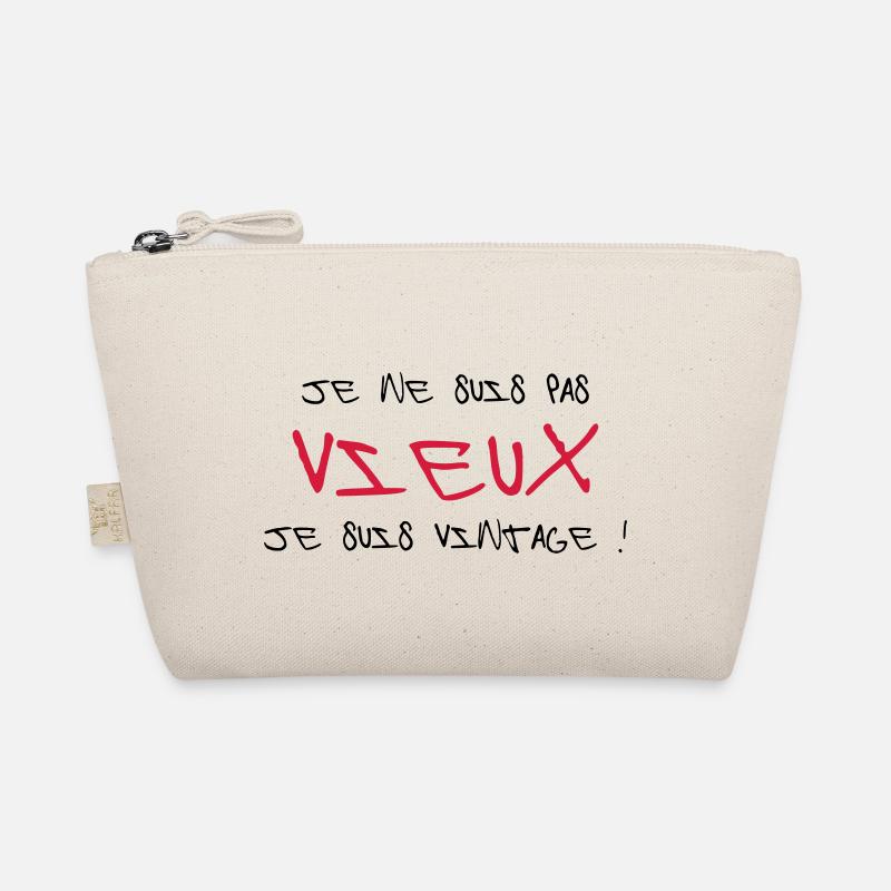 Je ne suis pas vieux, je suis Vintage ! Bio-Täschchen