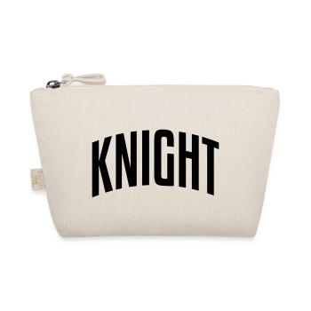 knight stylish arched text logo copy - Organic Pouch - nature - Front