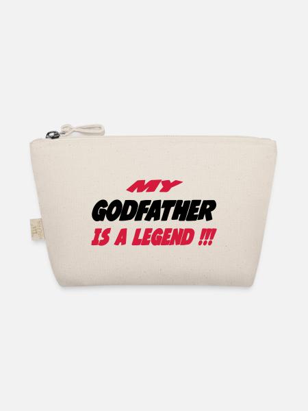 My godfather is a legend !!! 111 - Bio-Täschchen - Natur - Vorne