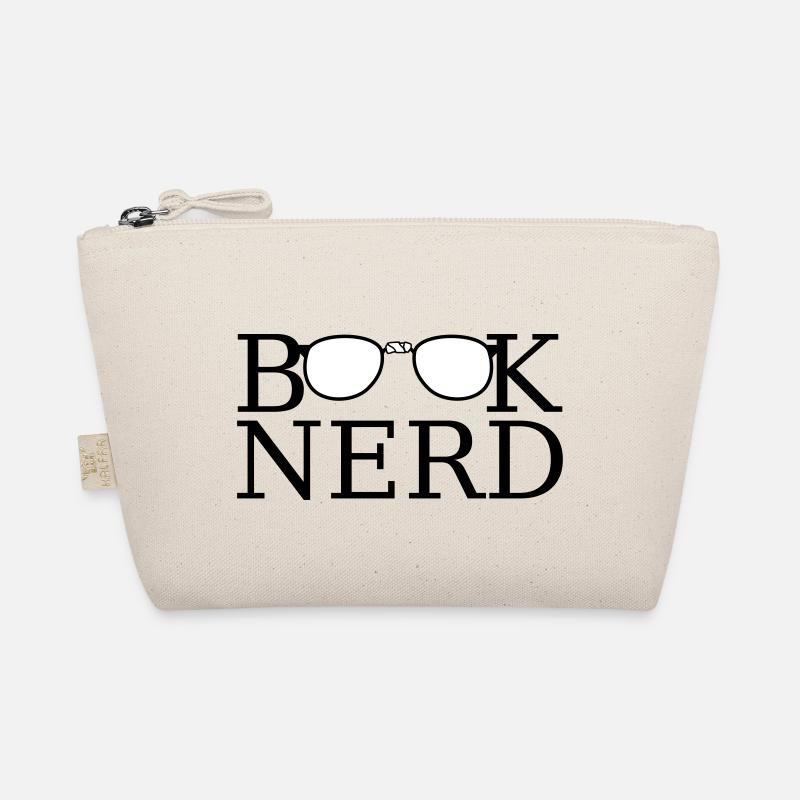 book nerd horn glasses read books geek glasses les Organic Pouch