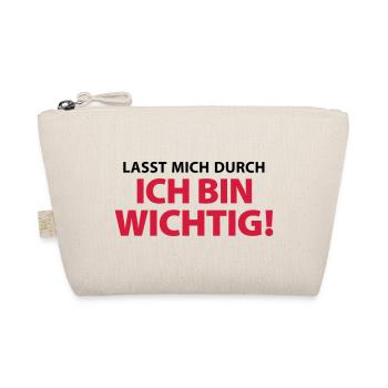 Lasst mich durch ich bin wichtig Chef Held Kapitän - Bio-Täschchen - Natur - Vorne