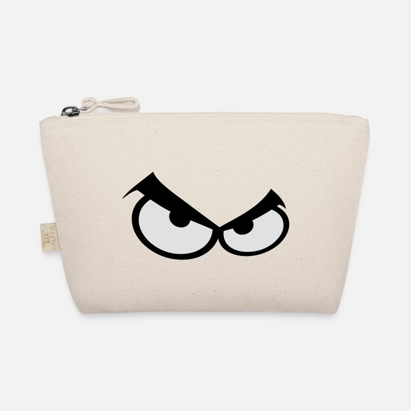 eyes smiley not content anger Organic Pouch
