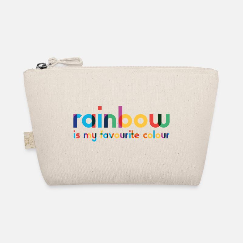 Arc-en-ciel - Couleur préférée - Typographie Trousse biologique