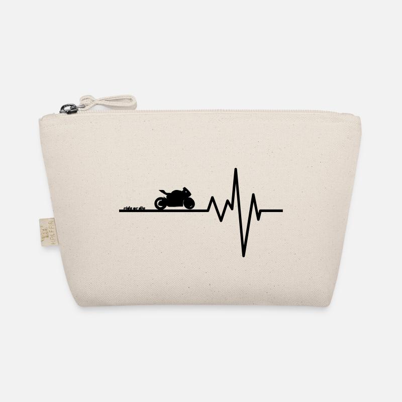 True passion for a hobby motorcycle ride! - Organic Pouch - nature