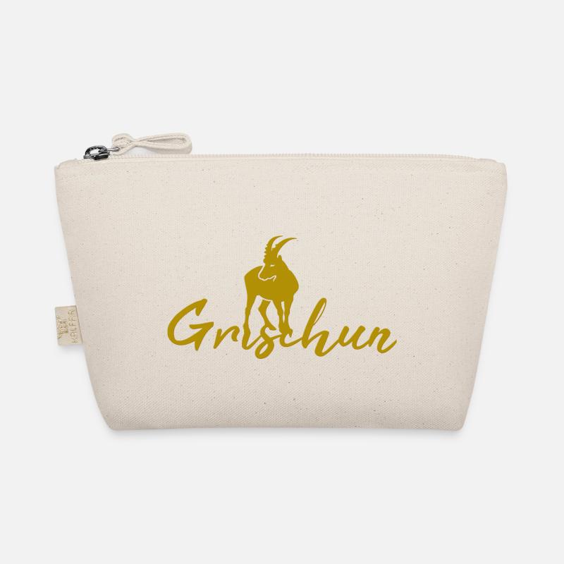 Graubünden Schweiz Steinbock Alpen Bio-Täschchen