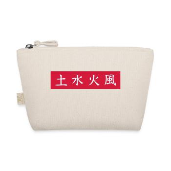 Chinese Japanese Fire, Earth, Water Wind - Organic Pouch - nature - Front