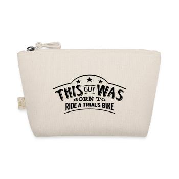 this guy was born to ride a trials bike - Organic Pouch - nature - Front