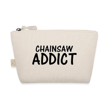 chainsaw addict - Organic Pouch - nature - Front