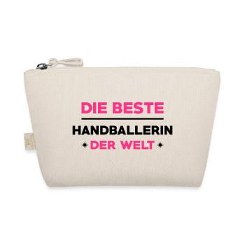Handball Handballer Handballspieler Handballerin - Bio-Täschchen - Natur - Vorne